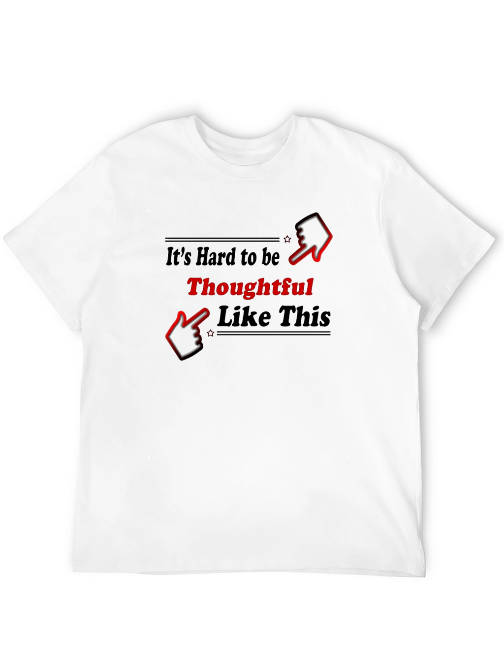Thoughtful Graphic T-Shirt - Black