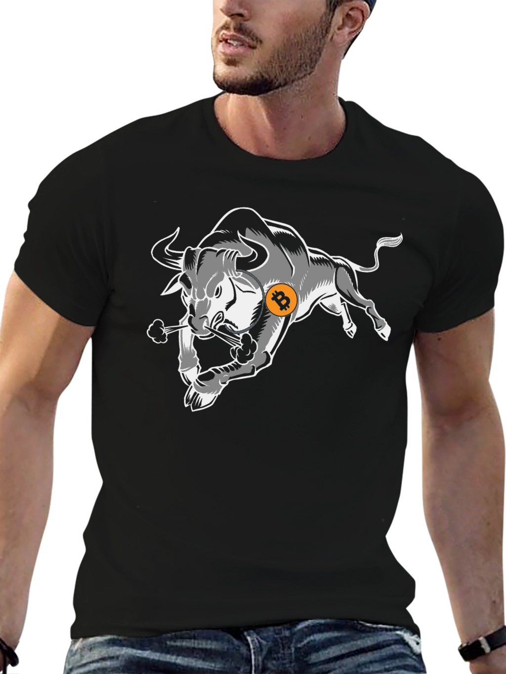 Bitcoin Bull T-Shirt - Crypto Investor Tee