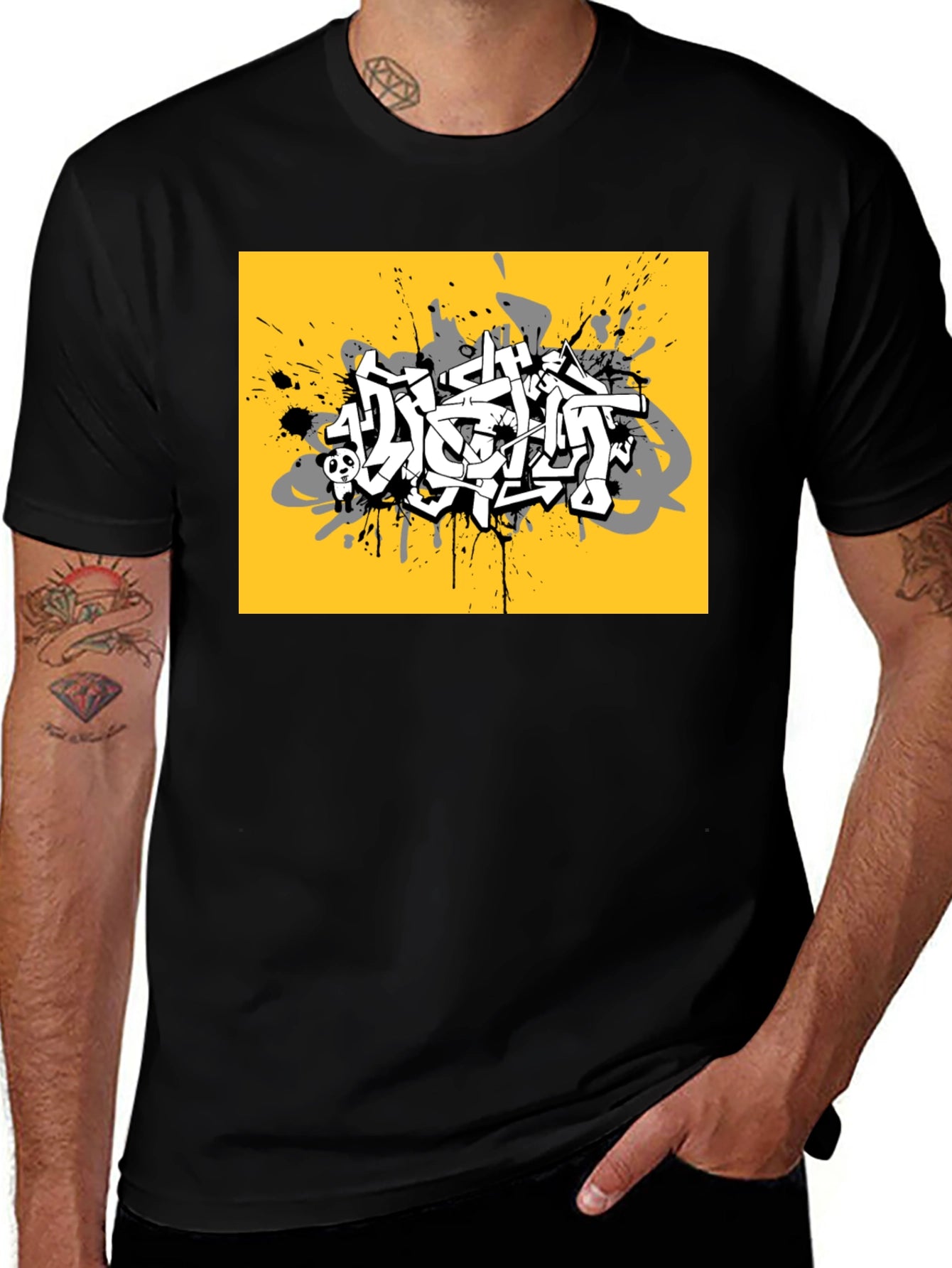 Urban Graffiti Graphic Tee - Street Style T-Shirt