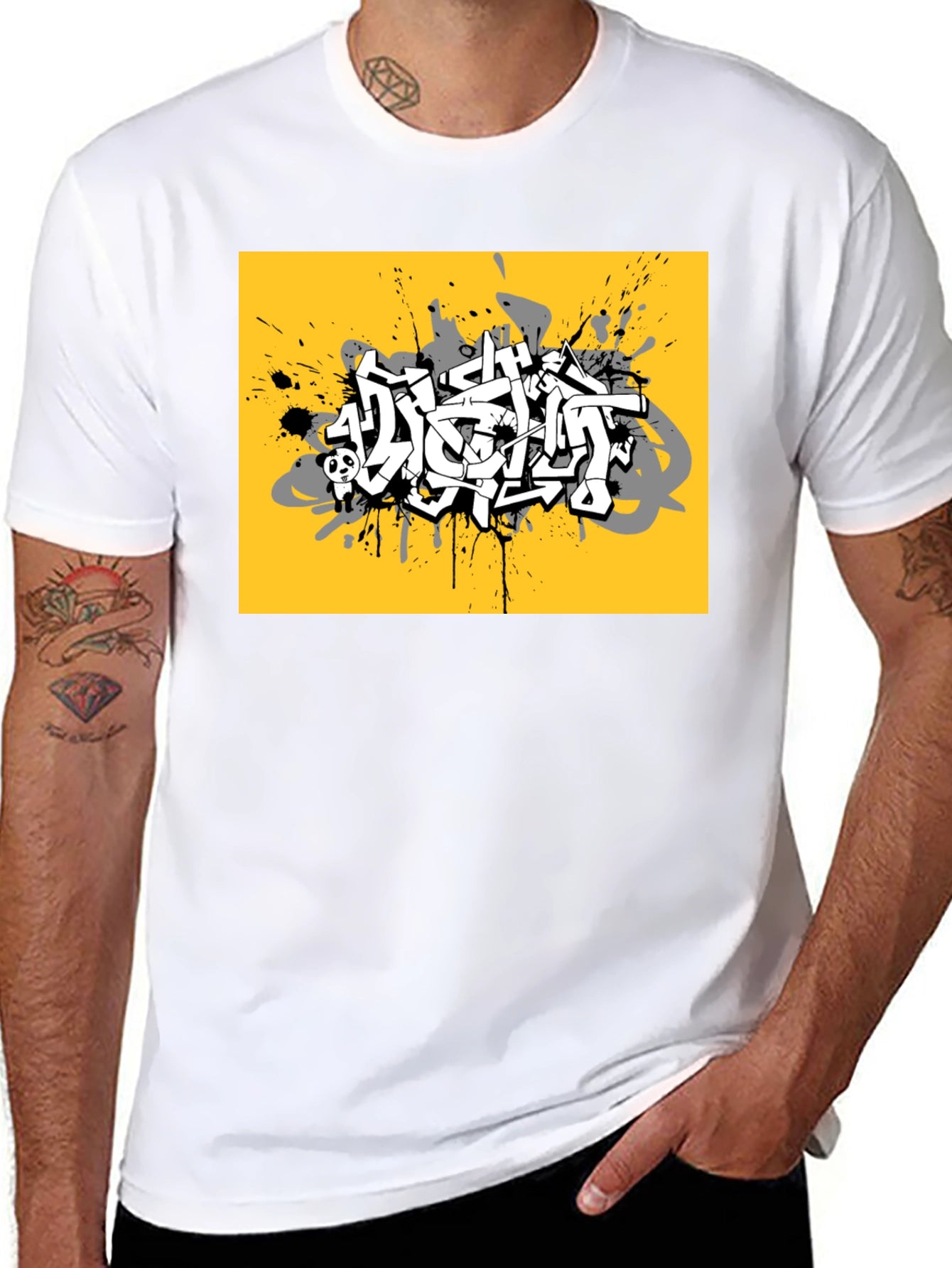 Urban Graffiti Graphic Tee - Street Style T-Shirt