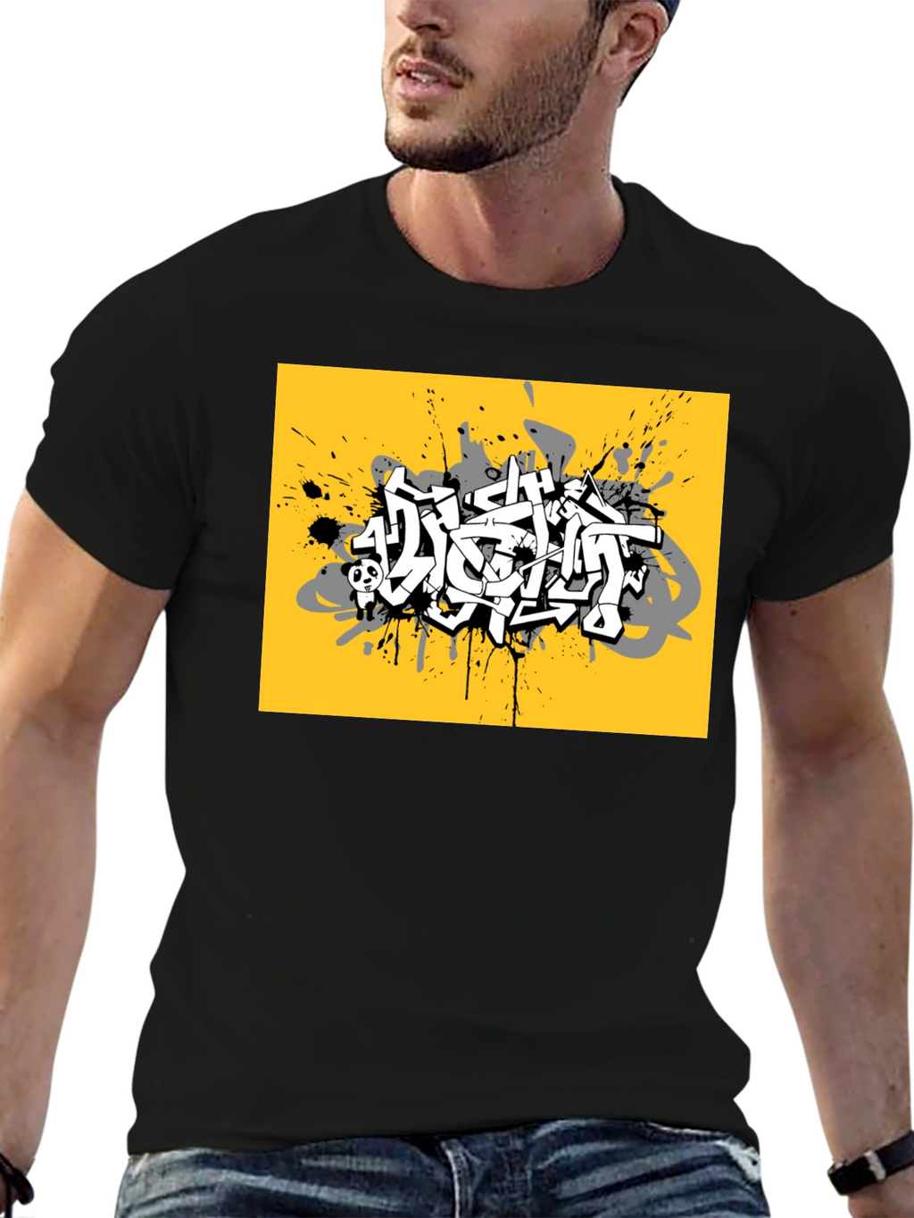Urban Graffiti Graphic Tee - Street Style T-Shirt