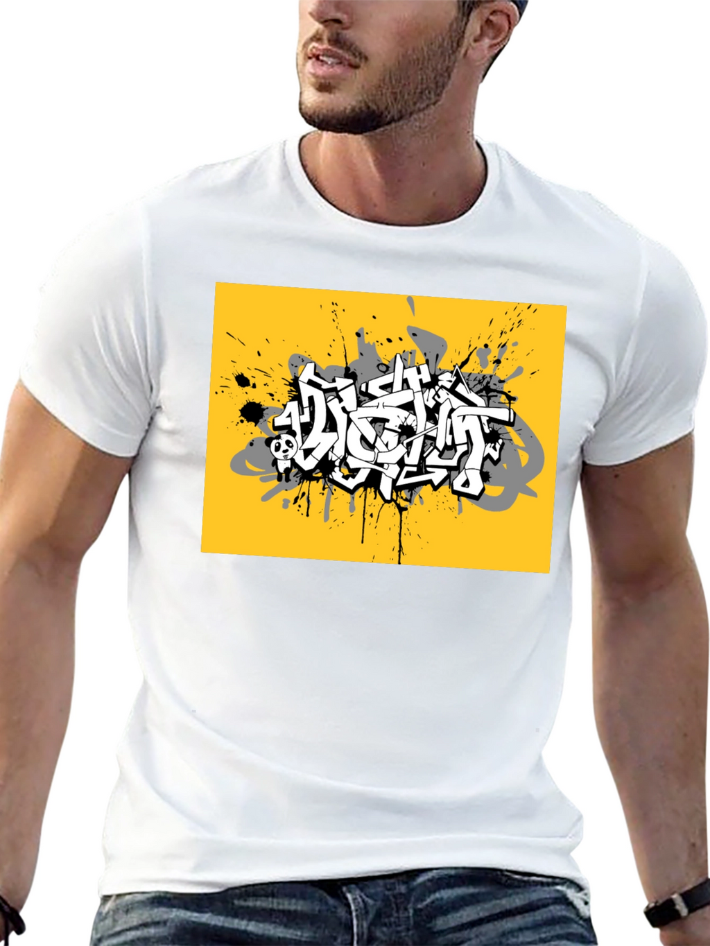 Urban Graffiti Graphic Tee - Street Style T-Shirt