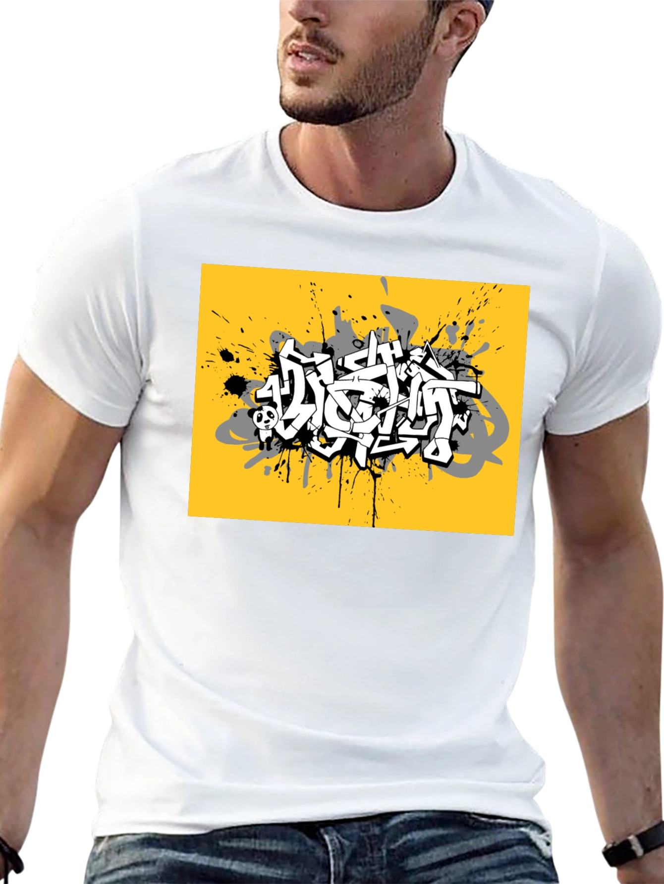 Urban Graffiti Graphic Tee - Street Style T-Shirt
