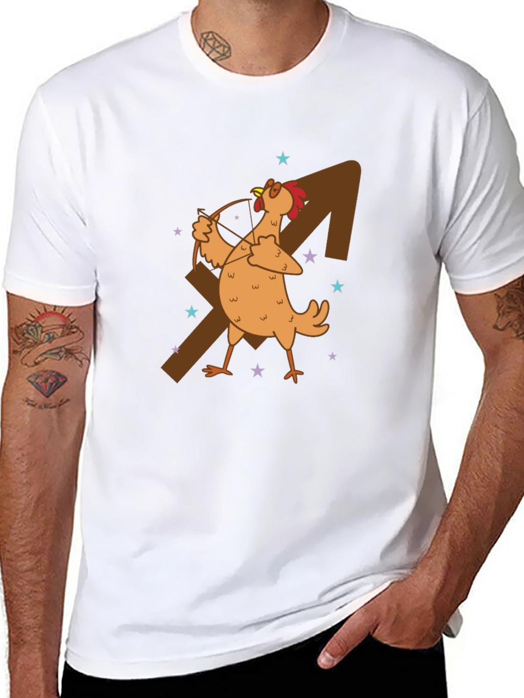 Sagittarius Chicken Graphic T-Shirt