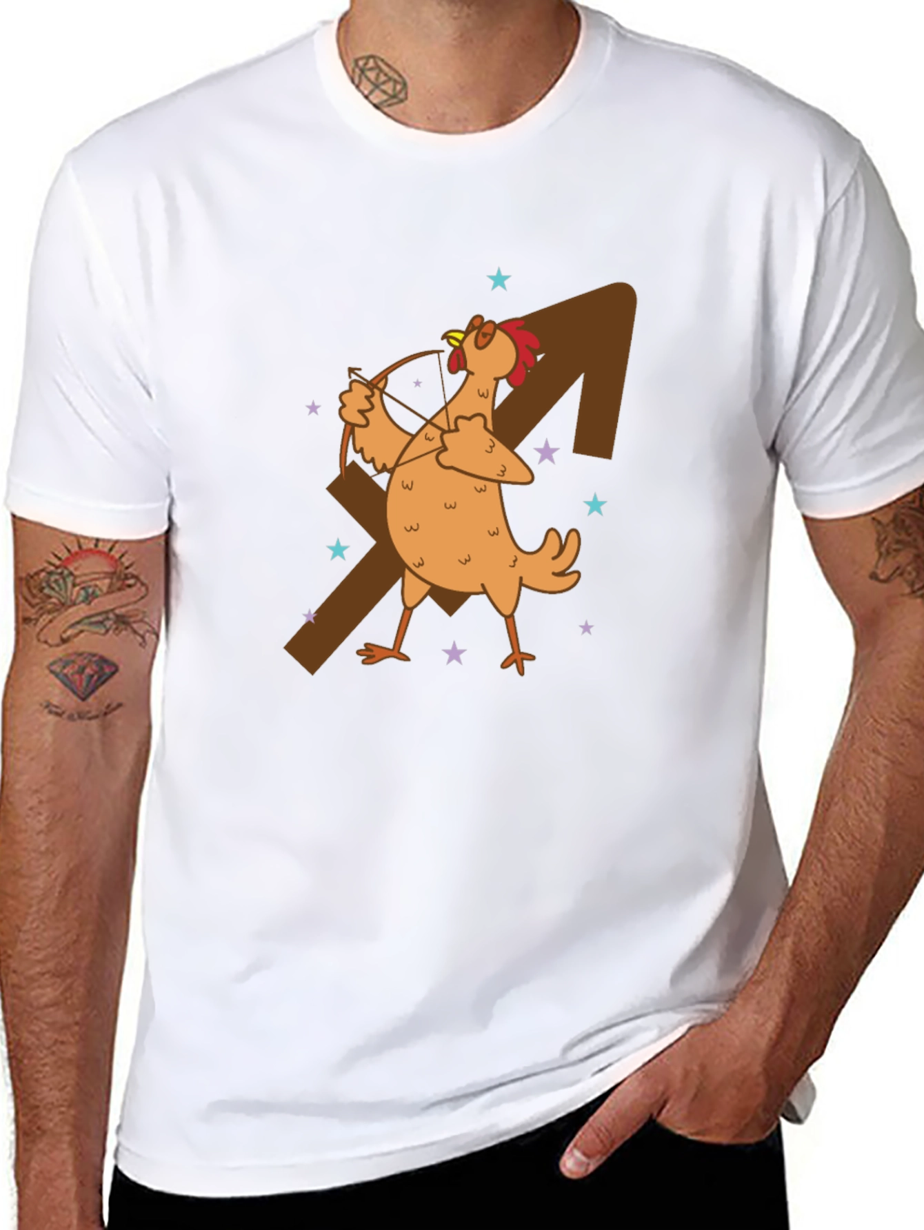 Sagittarius Chicken Graphic T-Shirt