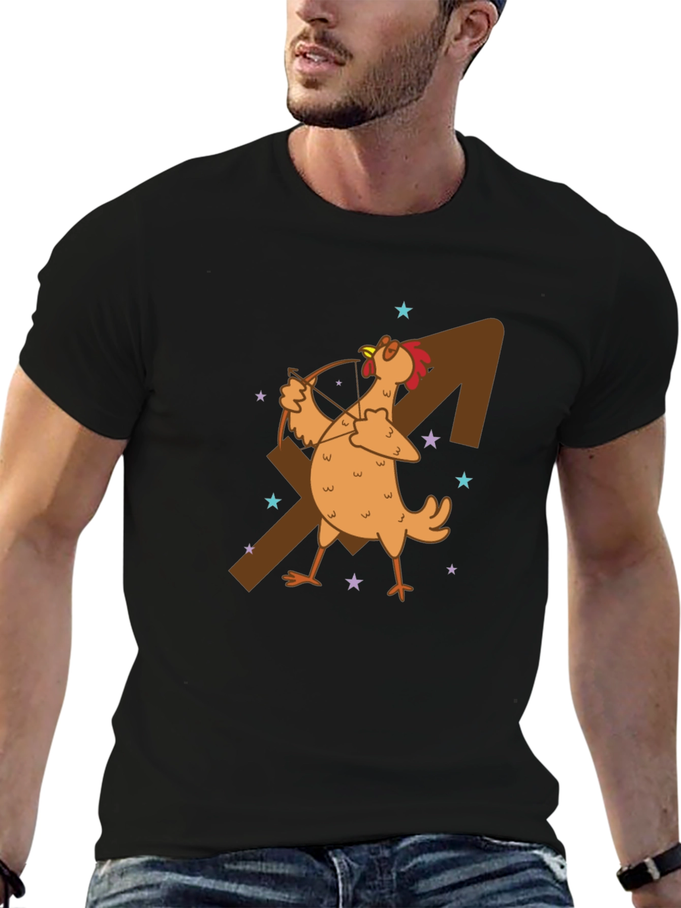 Sagittarius Chicken Graphic T-Shirt