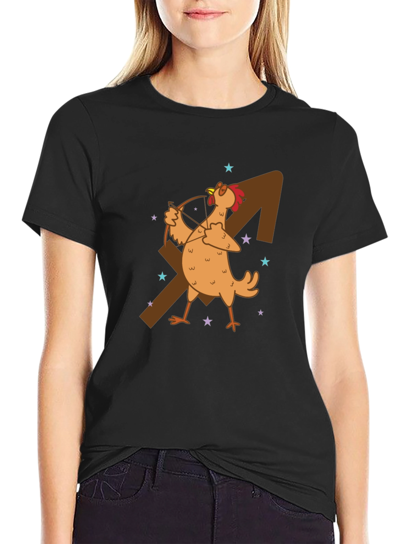 Sagittarius Chicken Graphic T-Shirt