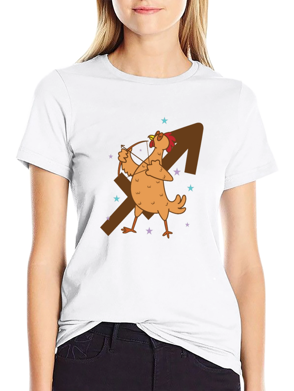 Sagittarius Chicken Graphic T-Shirt