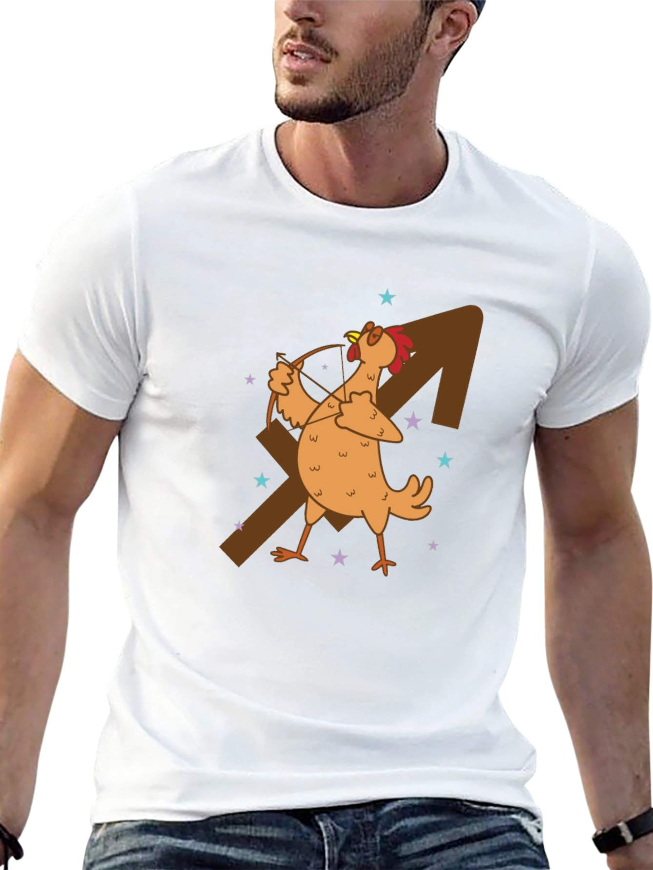 Sagittarius Chicken Graphic T-Shirt