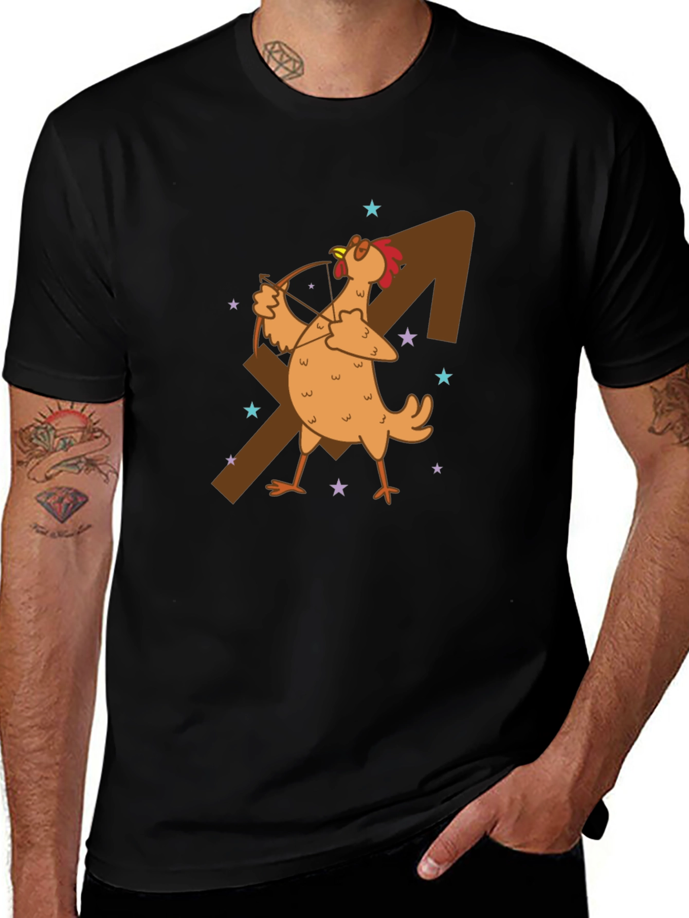 Sagittarius Chicken Graphic T-Shirt