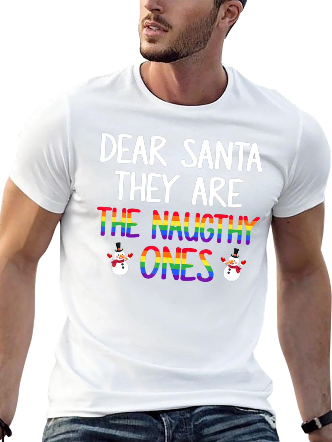 Dear Santa Naughty Ones Christmas T-Shirt
