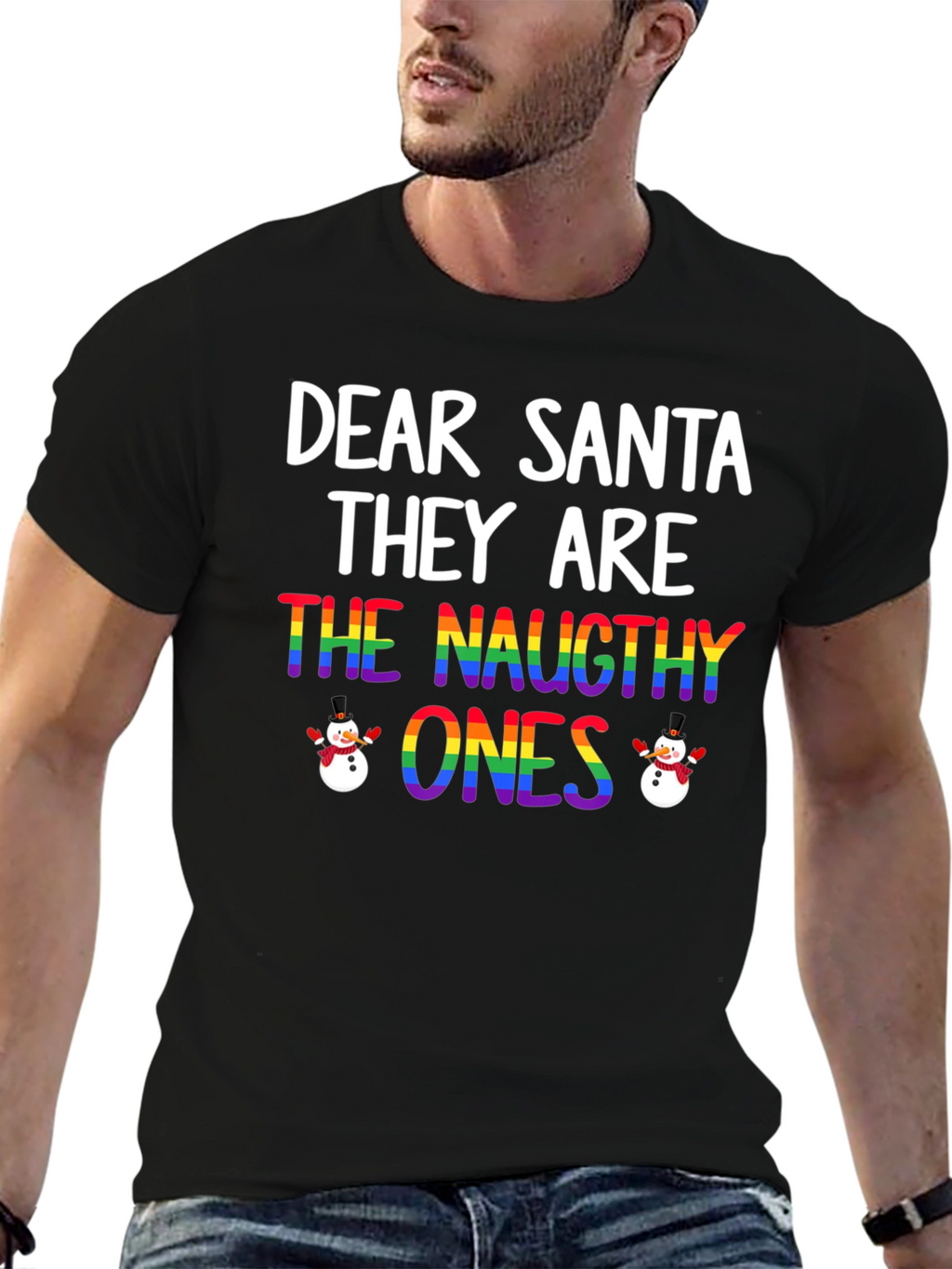 Dear Santa Naughty Ones Christmas T-Shirt