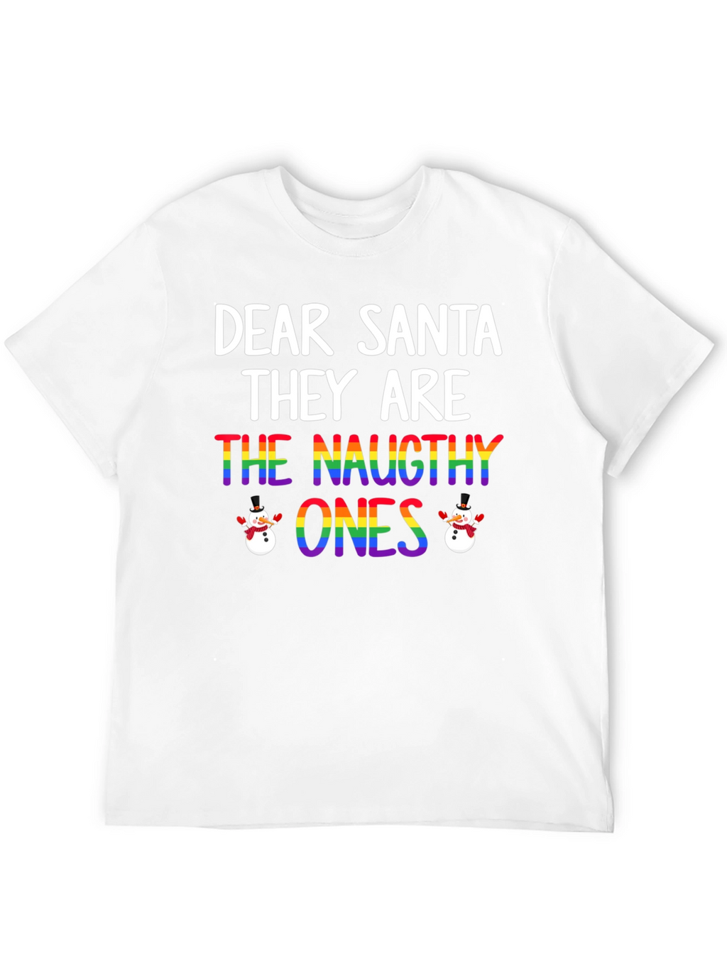 Dear Santa Naughty Ones Christmas T-Shirt