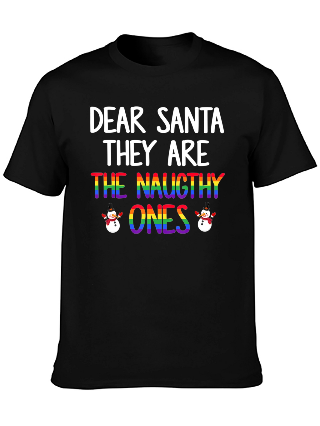 Dear Santa Naughty Ones Christmas T-Shirt
