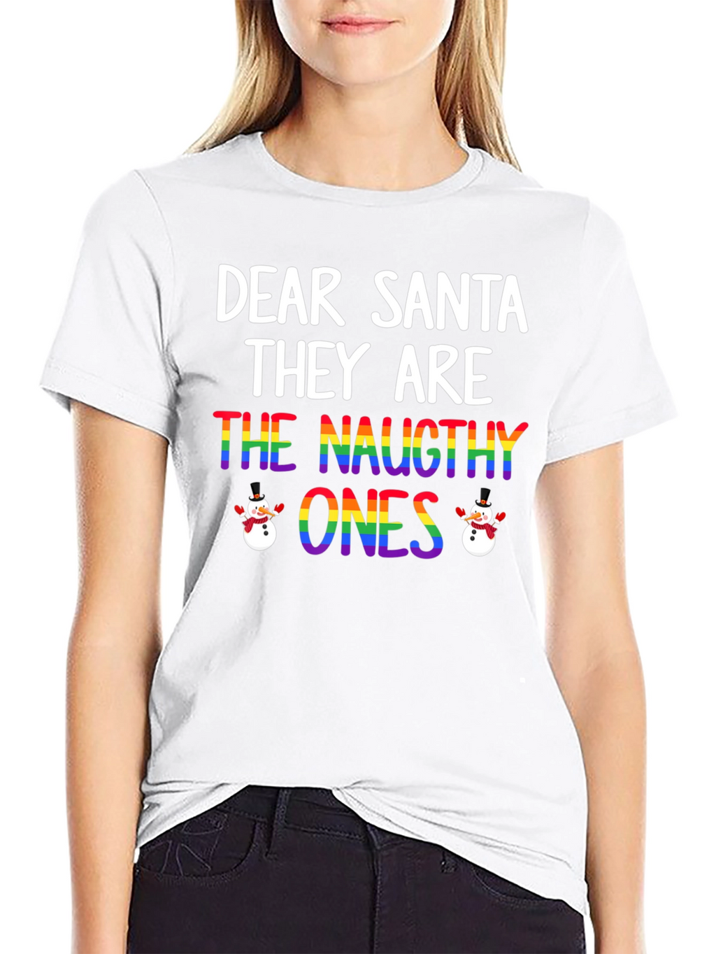 Dear Santa Naughty Ones Christmas T-Shirt
