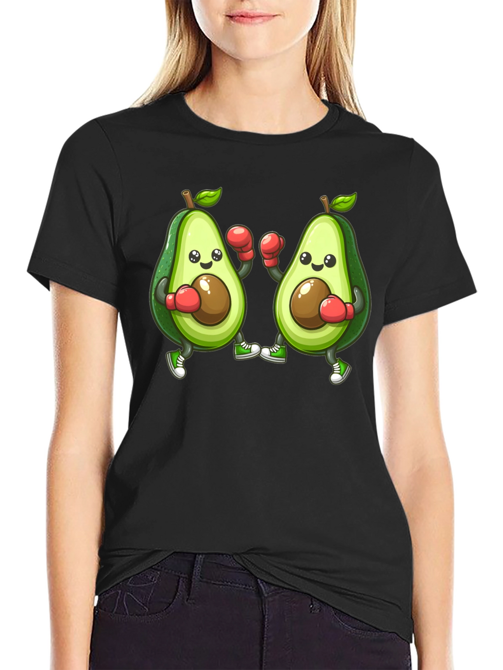Avocado Boxing Black T-Shirt