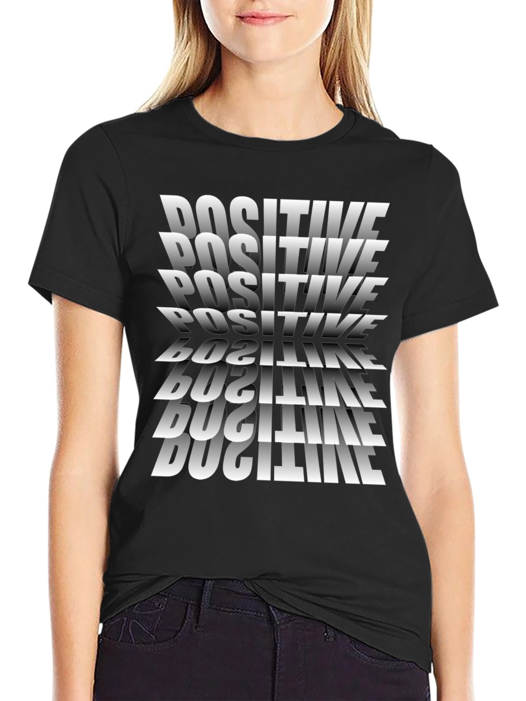 Positive Vibes Black T-Shirt