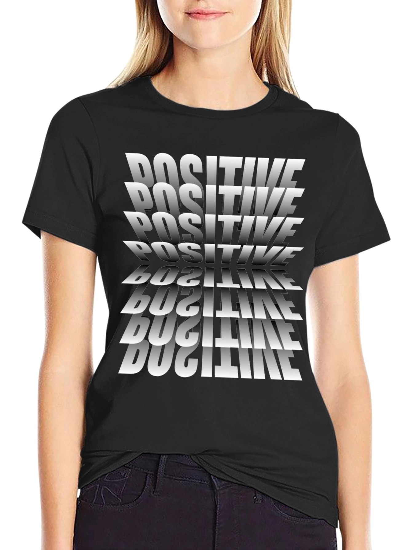 Positive Vibes Black T-Shirt