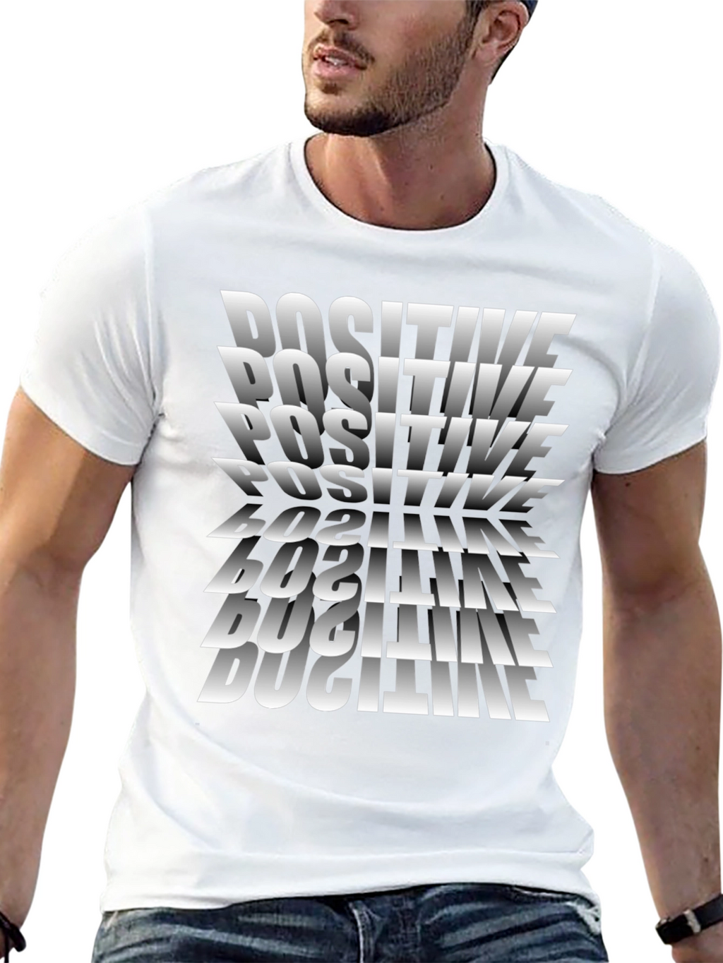 Positive Vibes Black T-Shirt