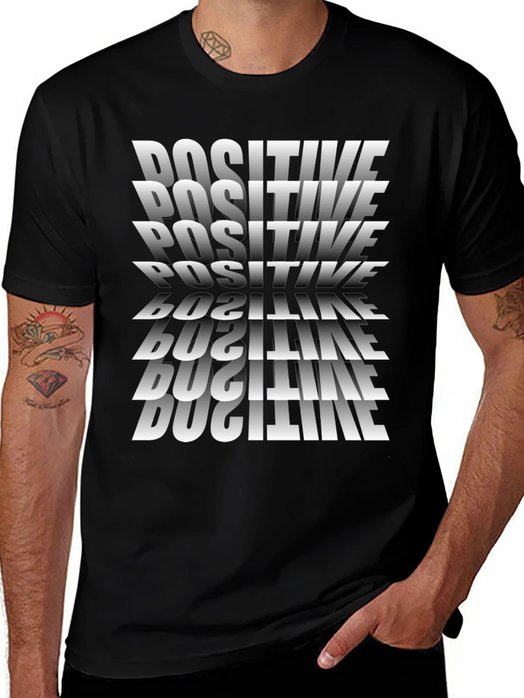 Positive Vibes Black T-Shirt