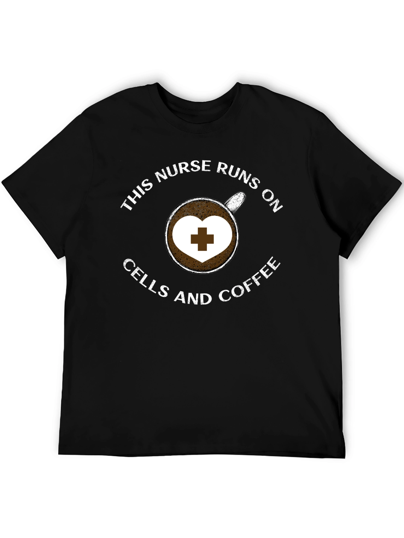 Nurse Coffee T-Shirt - Runs on Cells and Coffee