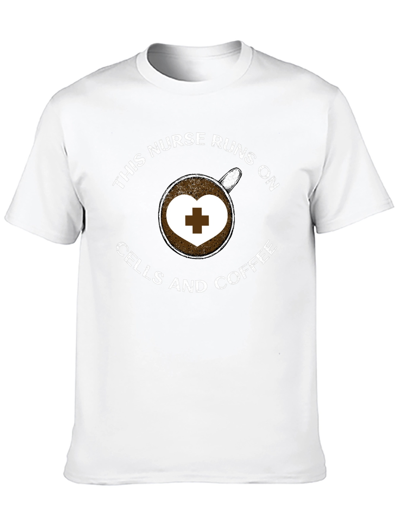 Nurse Coffee T-Shirt - Runs on Cells and Coffee