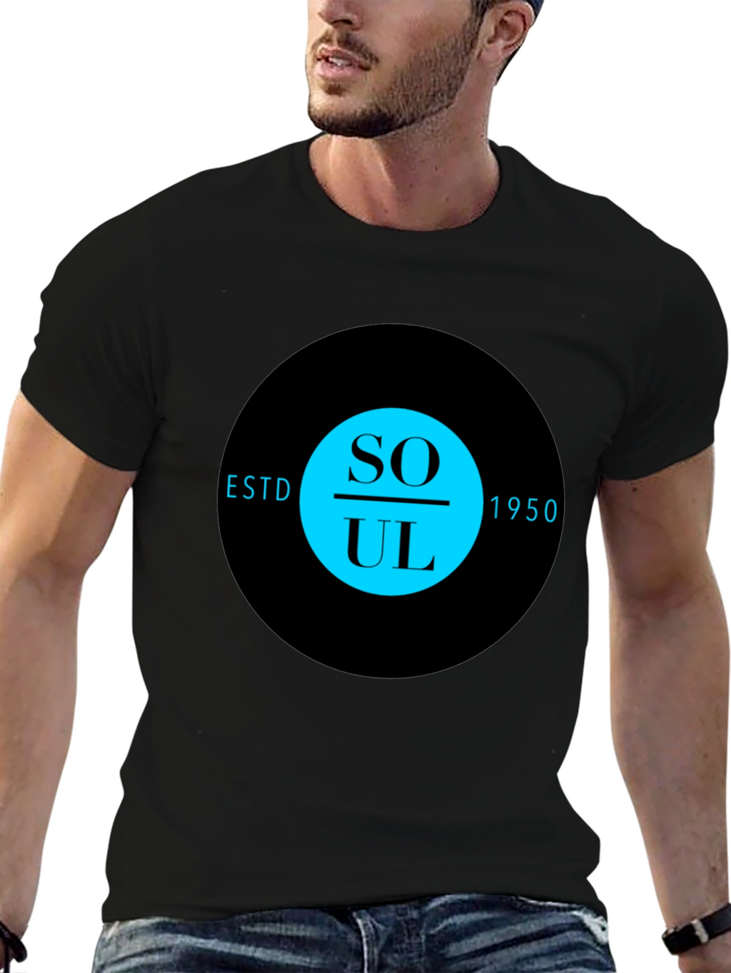 Soul Music ESTD 1950 Black T-Shirt