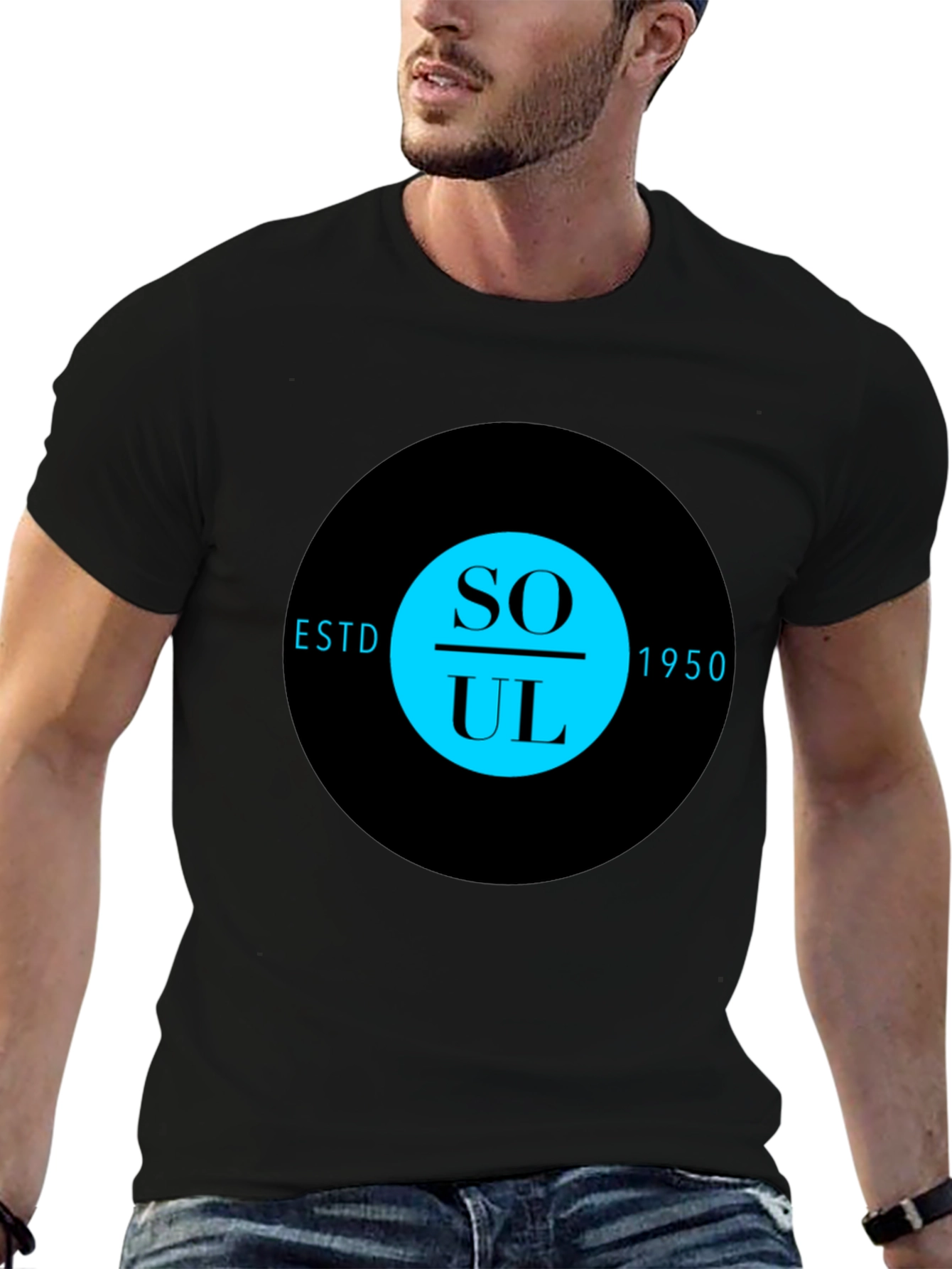 Soul Music ESTD 1950 Black T-Shirt