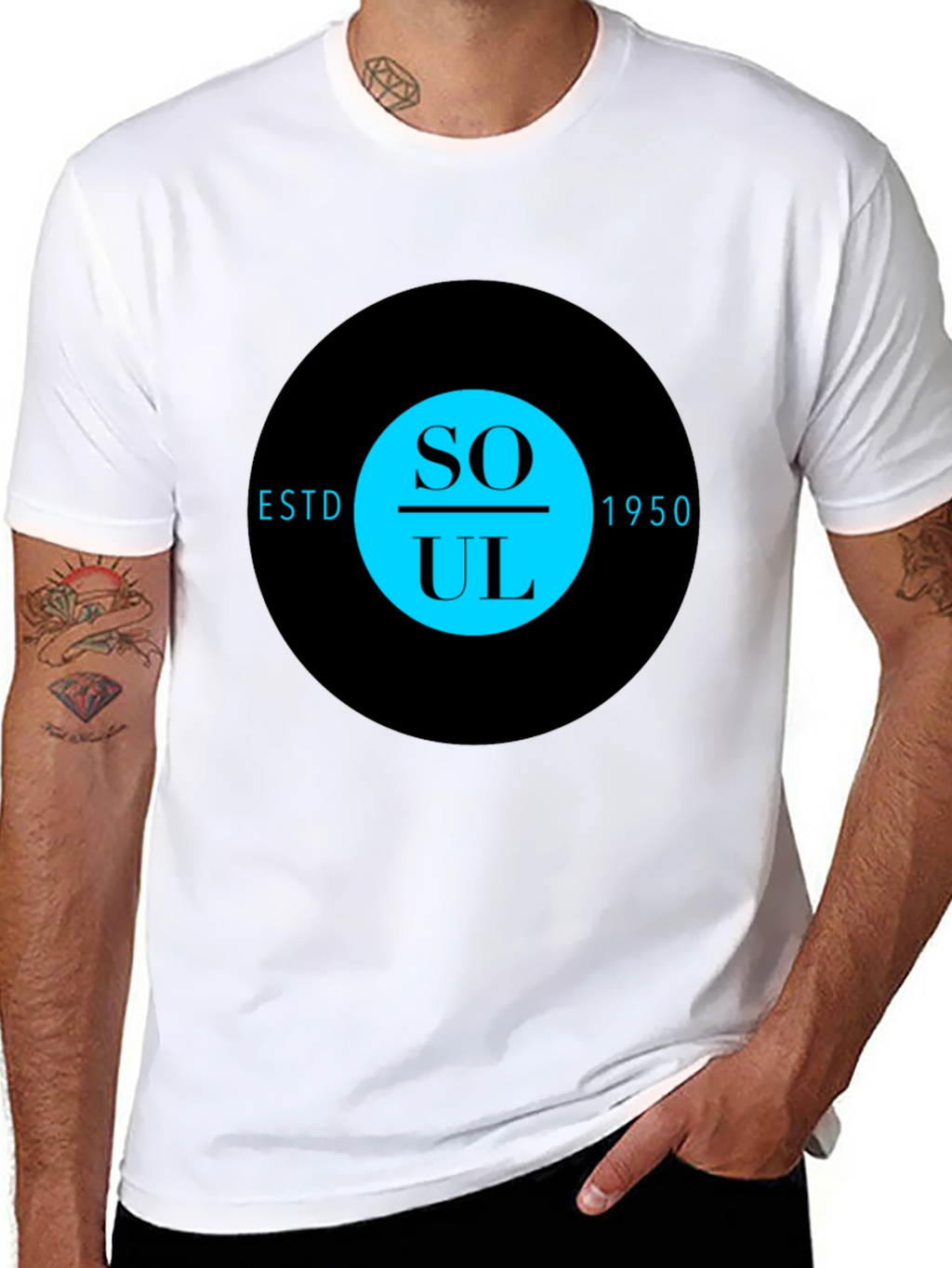 Soul Music ESTD 1950 Black T-Shirt