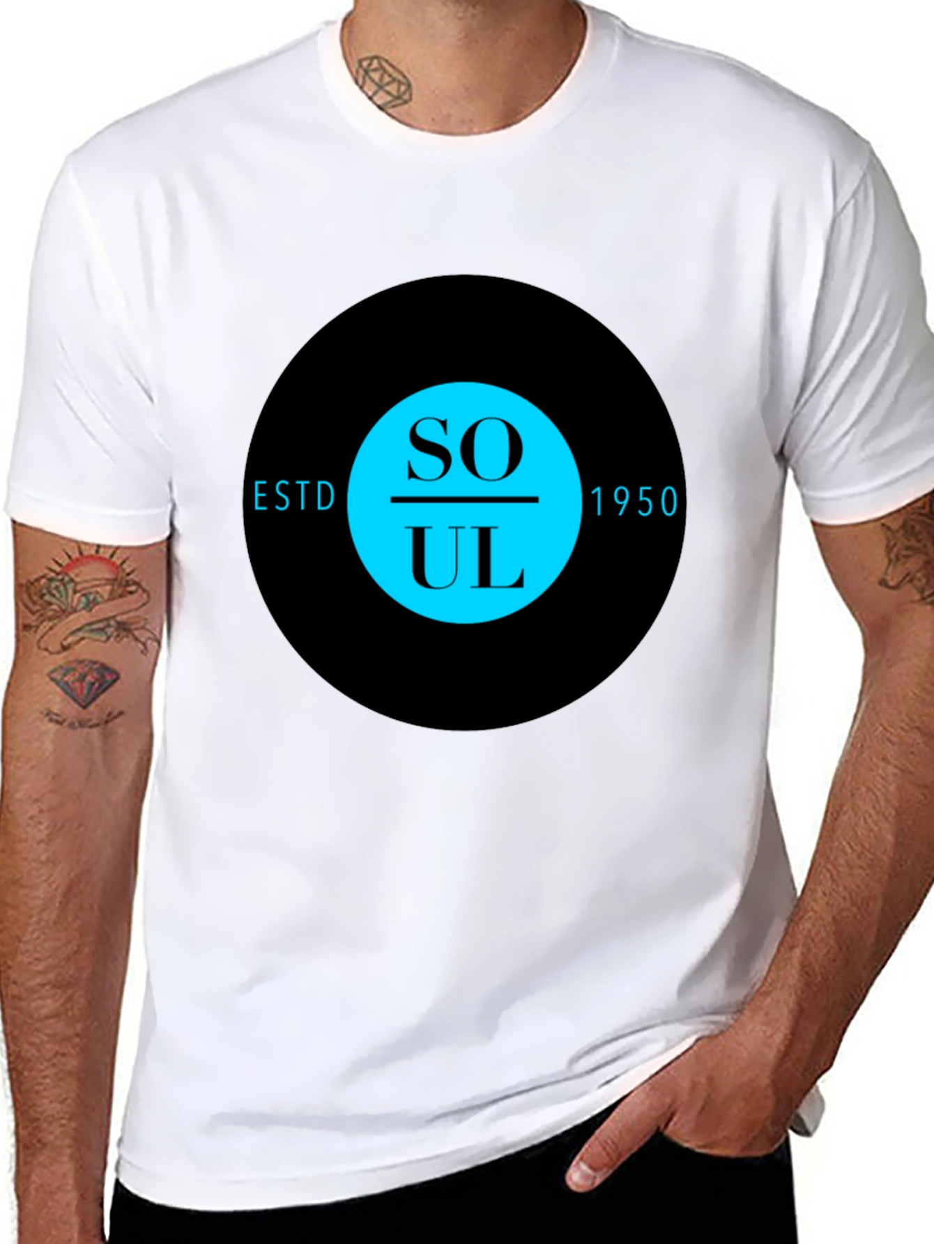 Soul Music ESTD 1950 Black T-Shirt