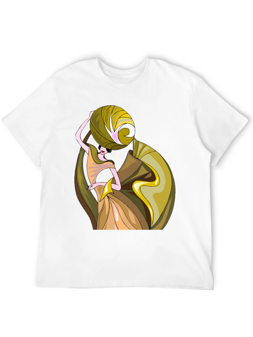 Art Deco Womens Graphic T-Shirt - Black