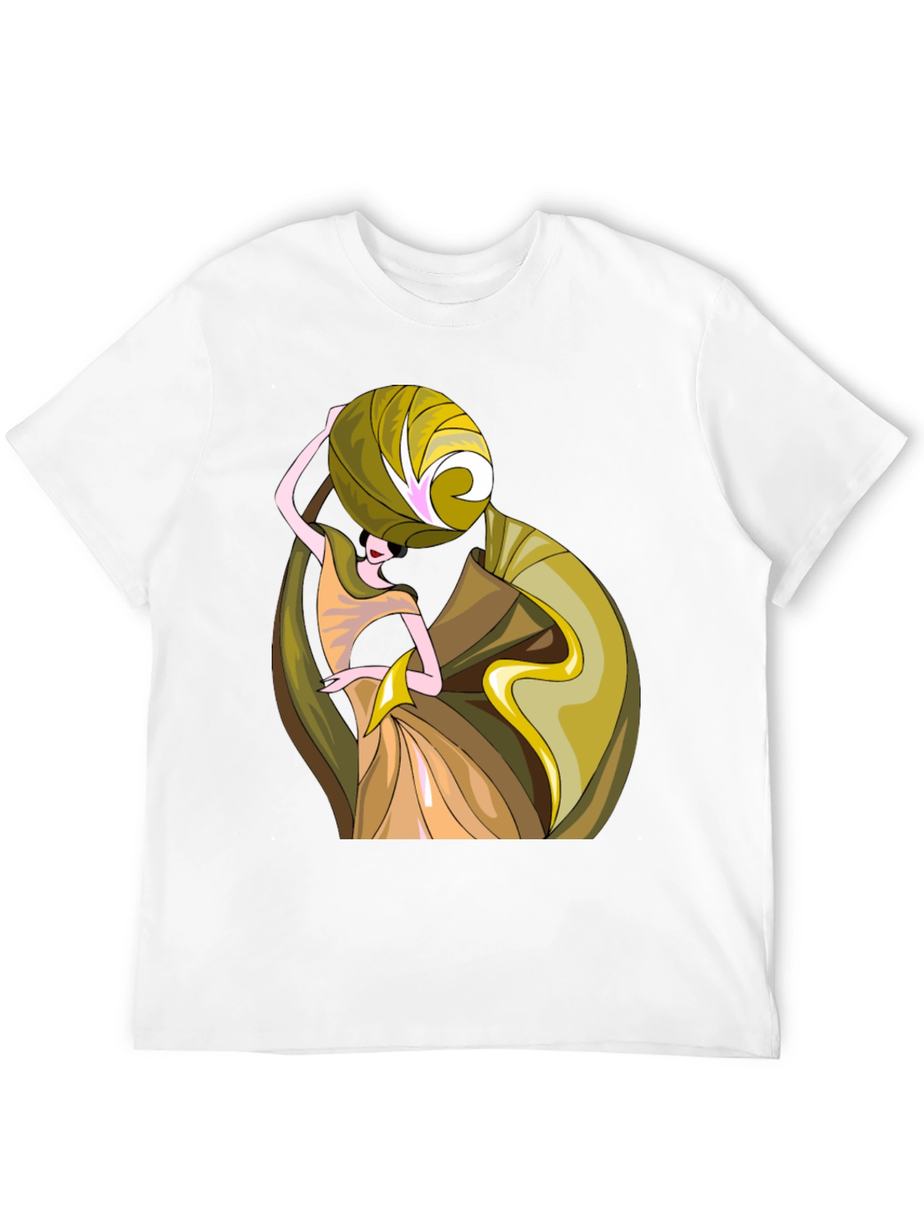 Art Deco Womens Graphic T-Shirt - Black