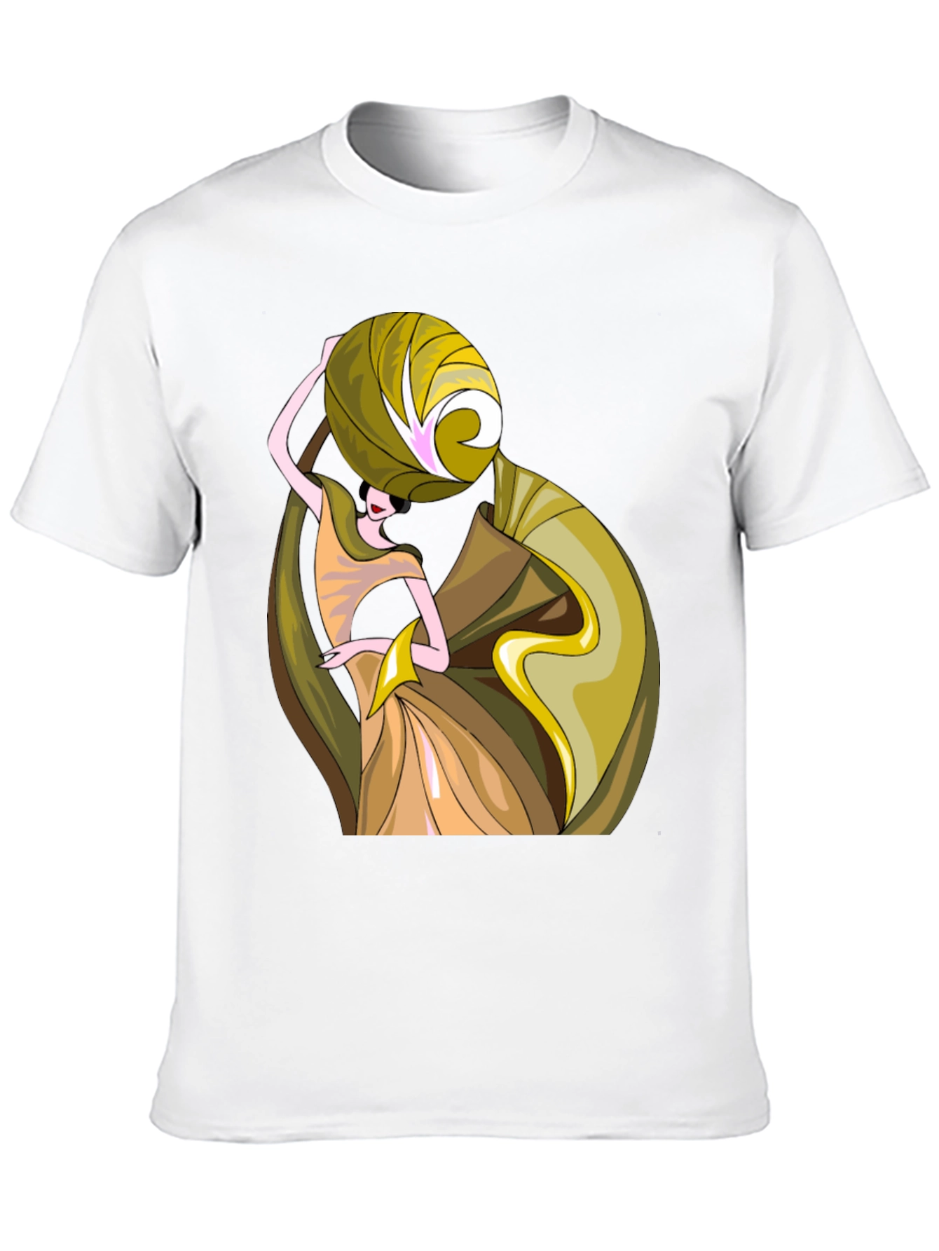 Art Deco Womens Graphic T-Shirt - Black