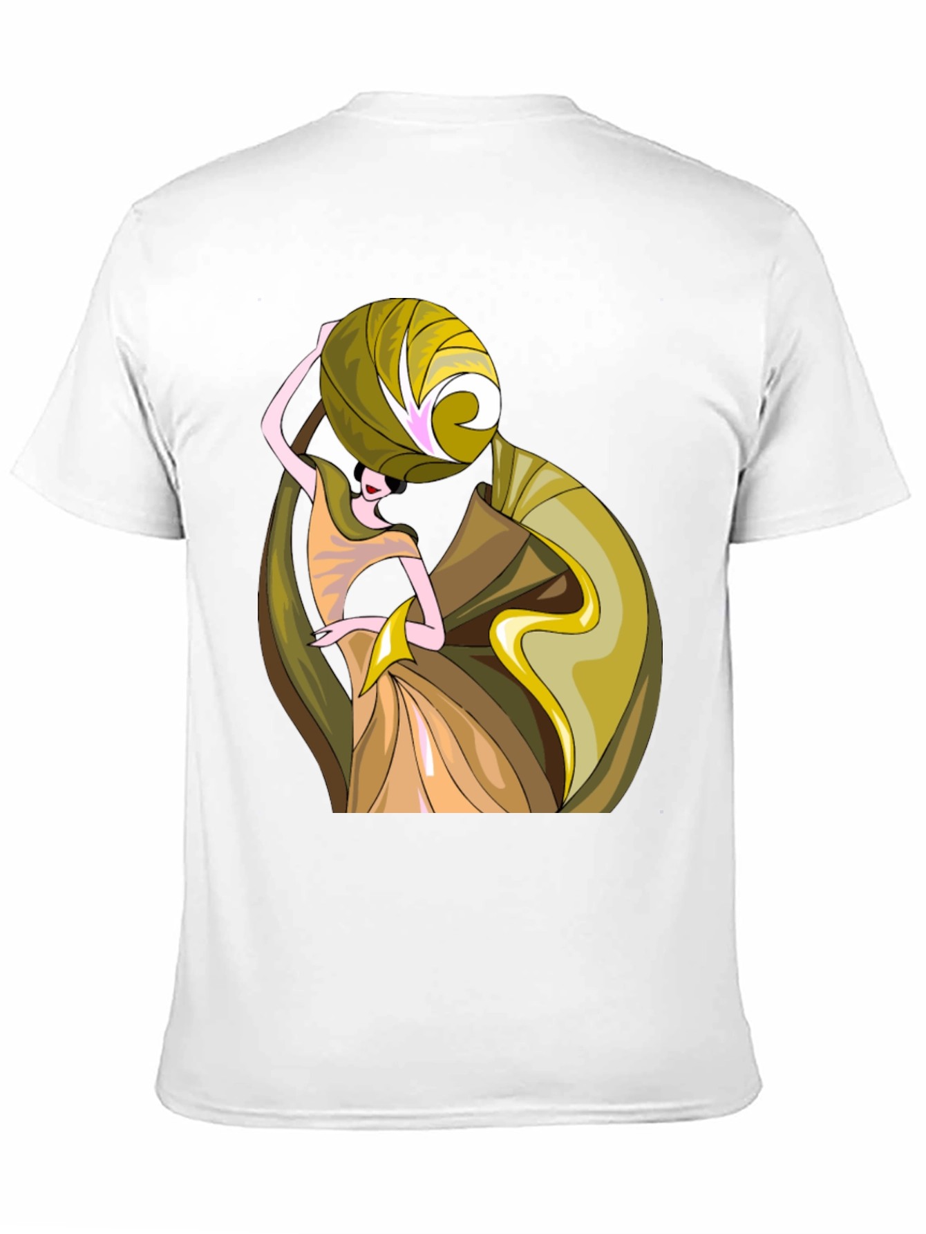 Art Deco Womens Graphic T-Shirt - Black