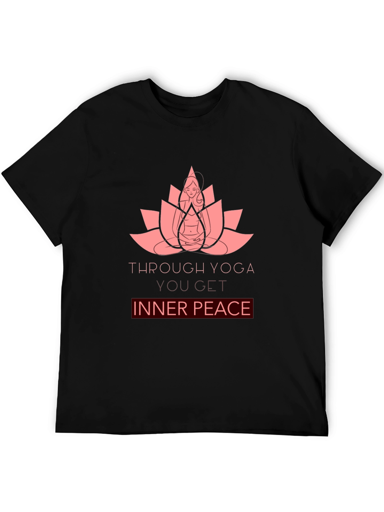 Yoga Lotus Inner Peace Graphic T-Shirt