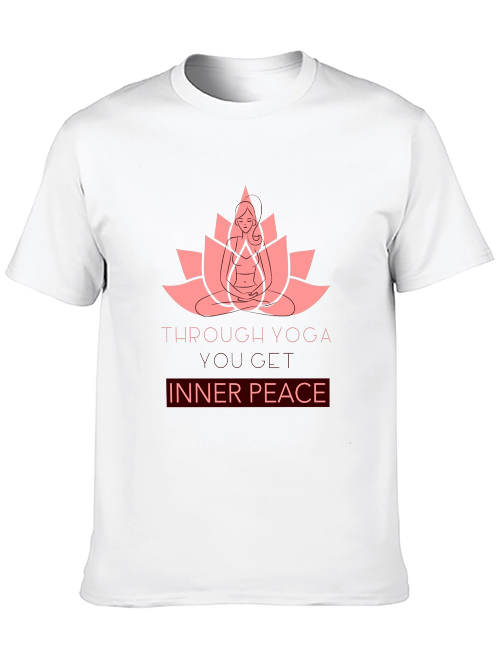 Yoga Lotus Inner Peace Graphic T-Shirt