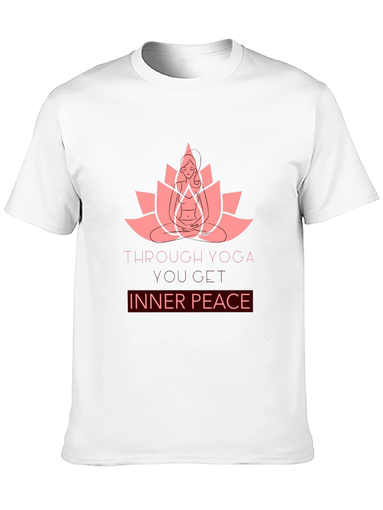 Yoga Lotus Inner Peace Graphic T-Shirt