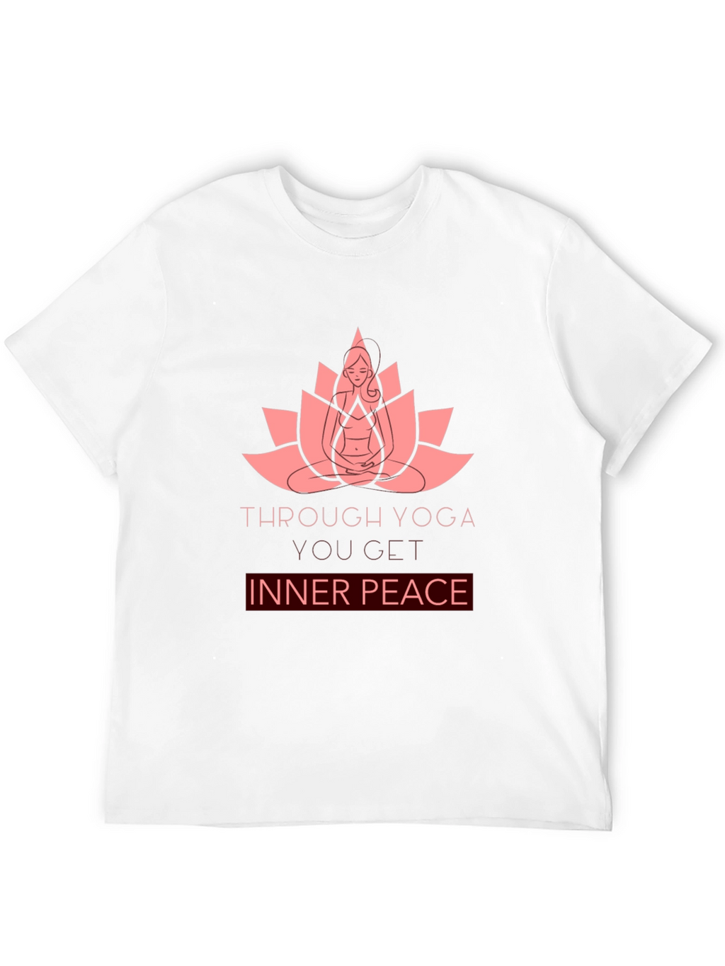 Yoga Lotus Inner Peace Graphic T-Shirt