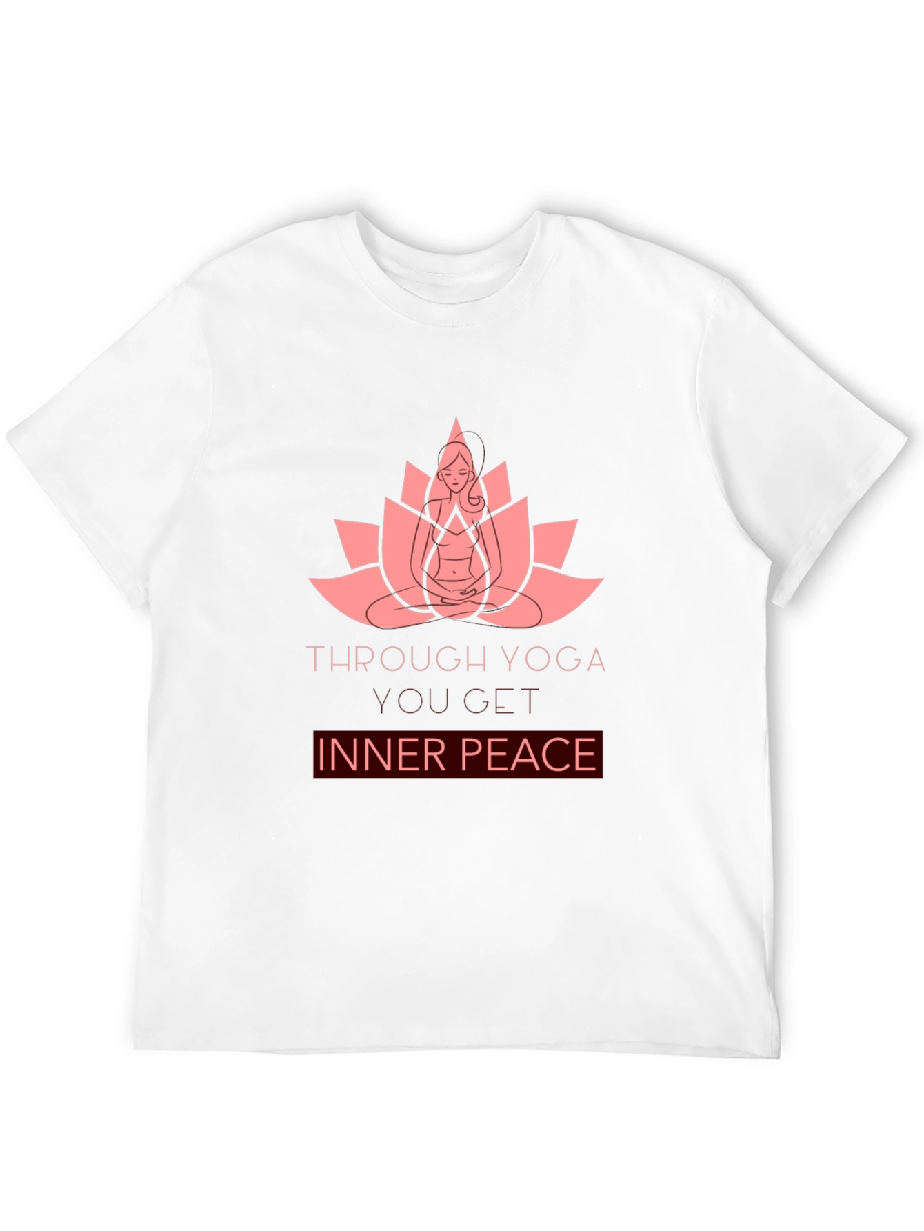 Yoga Lotus Inner Peace Graphic T-Shirt