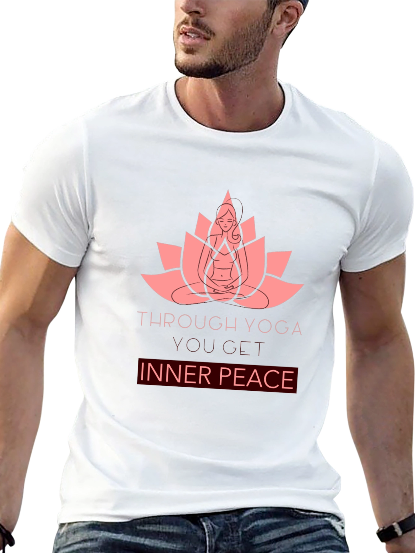 Yoga Lotus Inner Peace Graphic T-Shirt