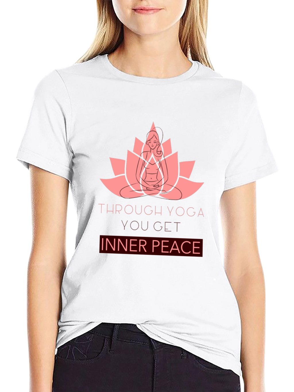 Yoga Lotus Inner Peace Graphic T-Shirt