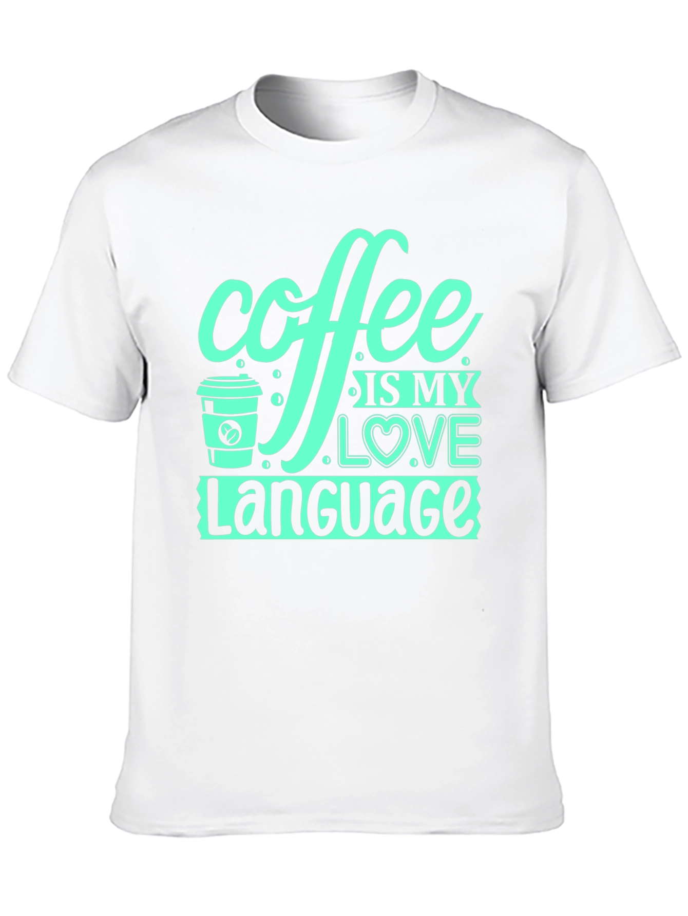 Coffee is My Love Language Black T-Shirt