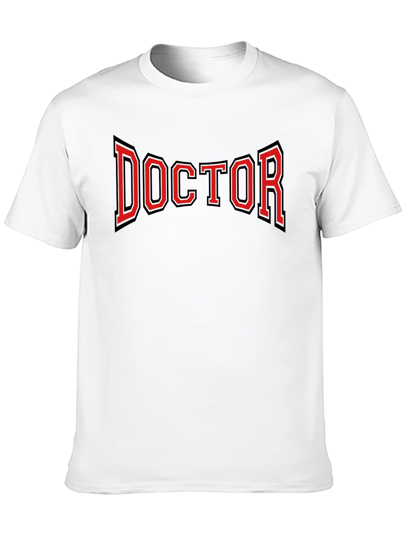 Doctor Graphic Tee - Black Cotton Blend T-Shirt
