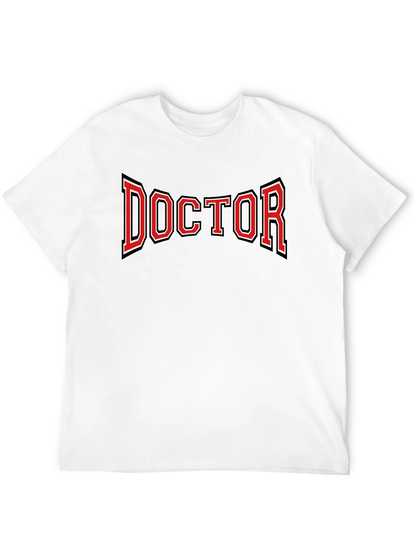 Doctor Graphic Tee - Black Cotton Blend T-Shirt