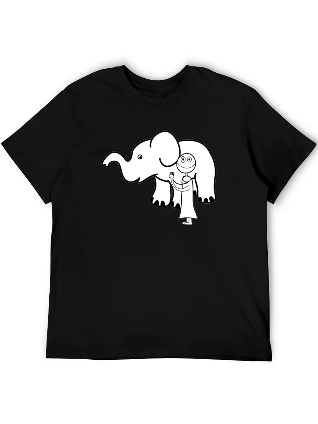 Elephant Doctor Graphic Tee - Cute Black T-Shirt