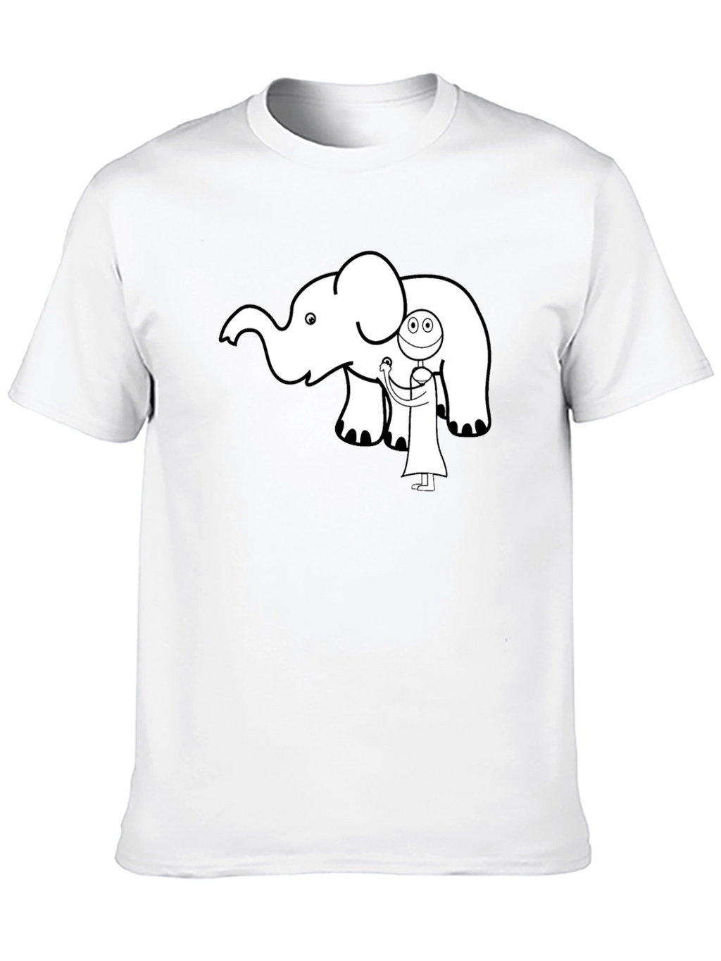 Elephant Doctor Graphic Tee - Cute Black T-Shirt