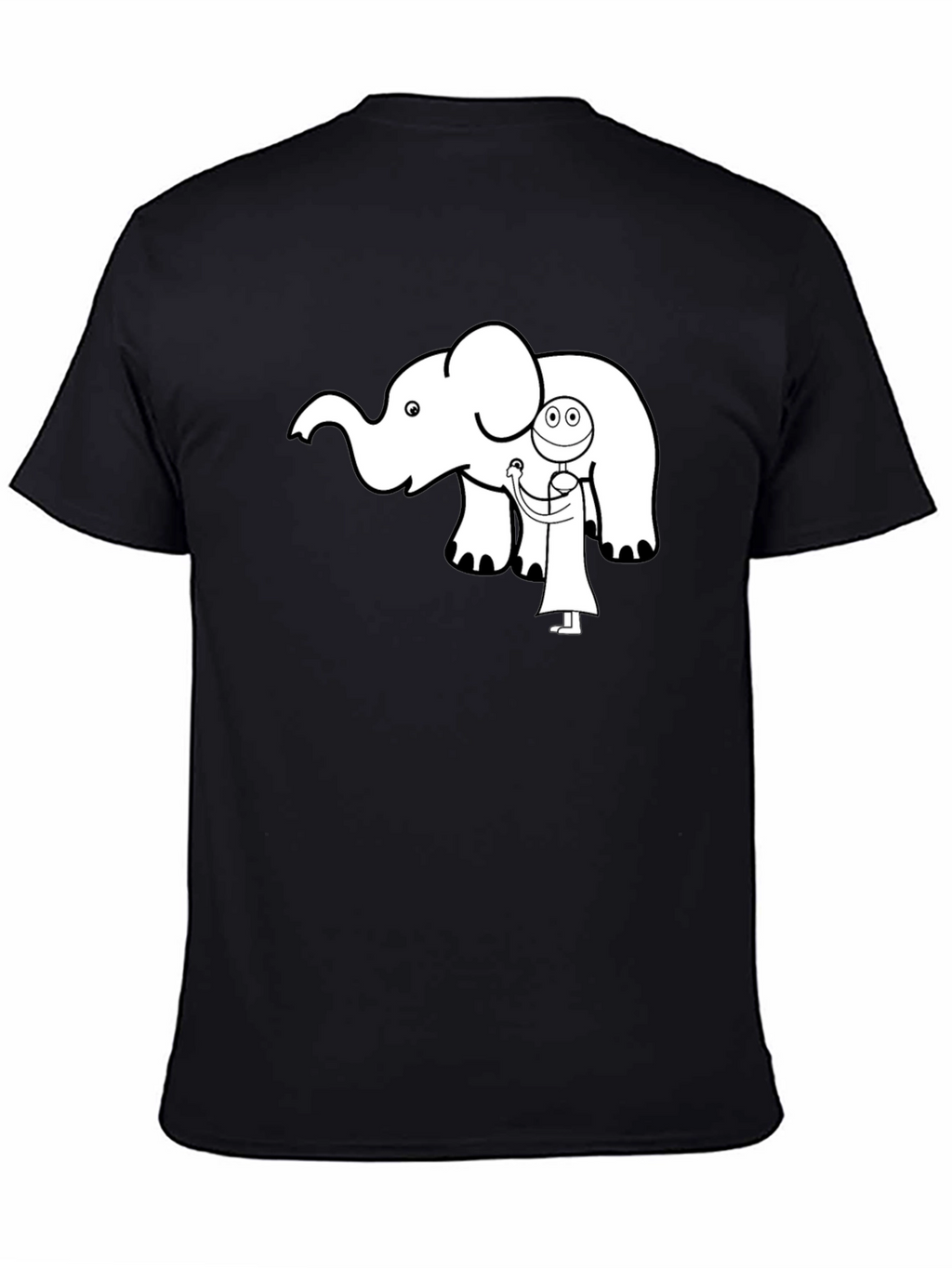 Elephant Doctor Graphic Tee - Cute Black T-Shirt
