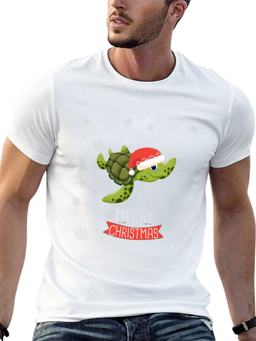 Festive Turtle Christmas T-Shirt