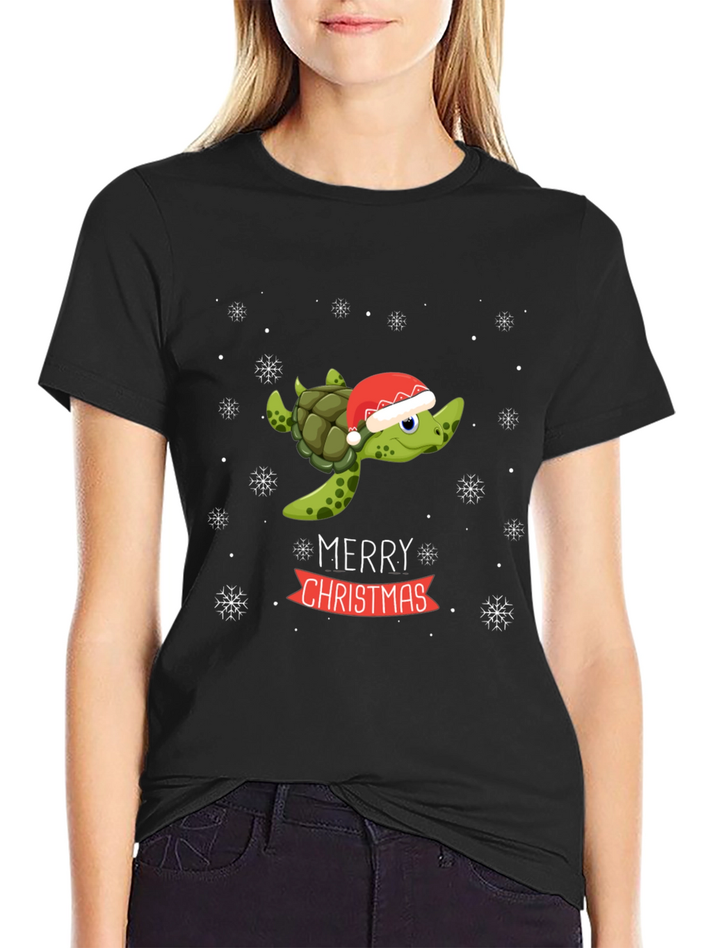 Festive Turtle Christmas T-Shirt