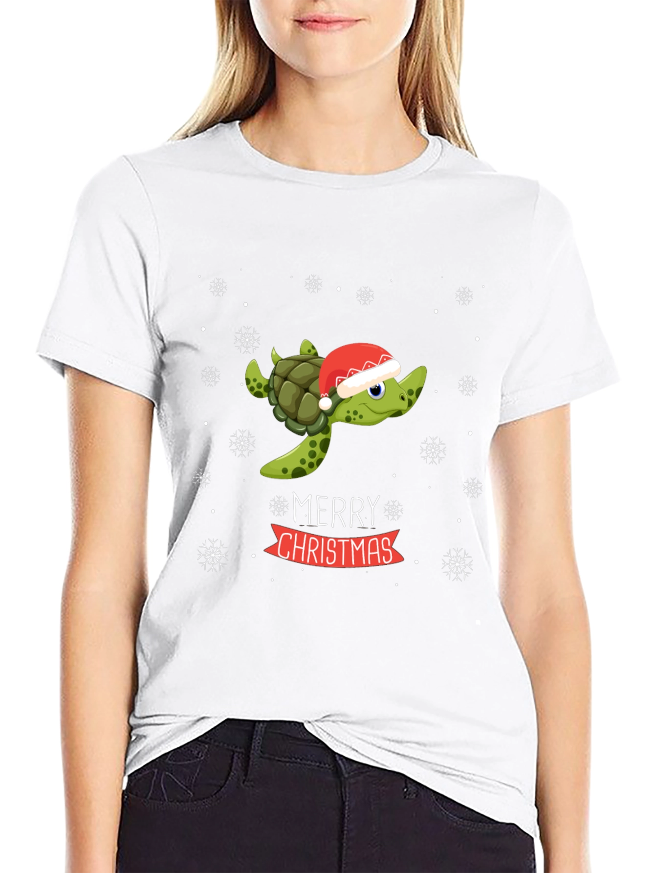 Festive Turtle Christmas T-Shirt